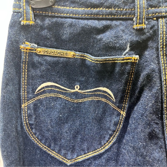 Jordache Vintage 80’s Straight Leg Jeans Womens 6 Blue Thick Denim 2596 - Picture 13 of 14